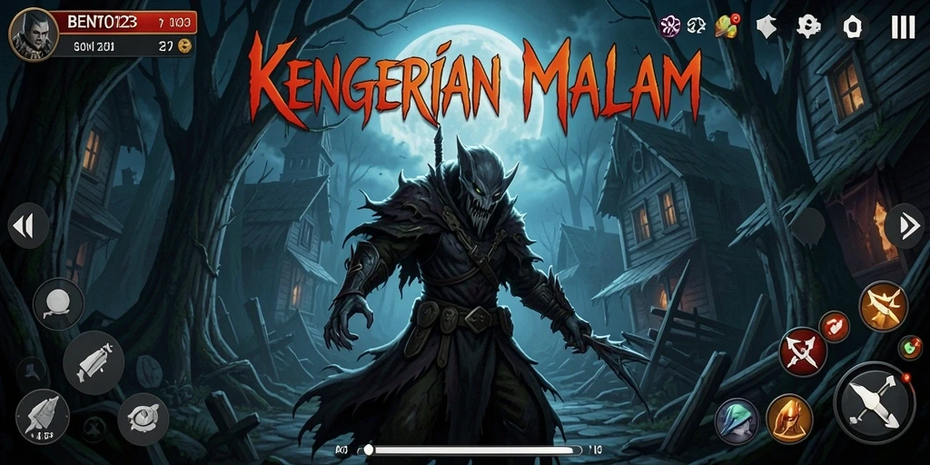 Tampilan gameplay BENTO123 yang menegangkan dan mencekam.
