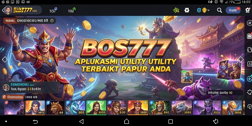 Tampilan utama <strong>BOS777</strong> menunjukkan fitur-fitur utility yang berguna.