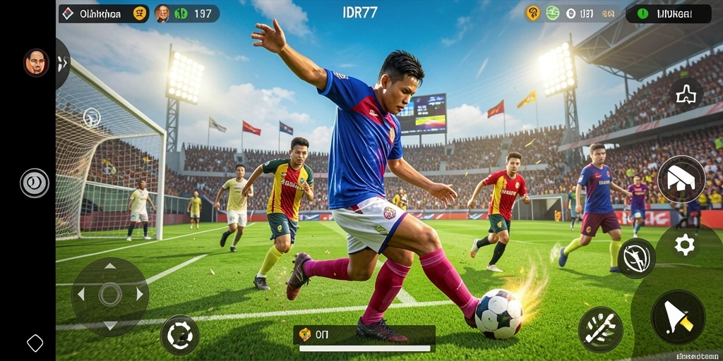 Screenshot utama IDR77 menampilkan aksi seru dalam permainan olahraga.