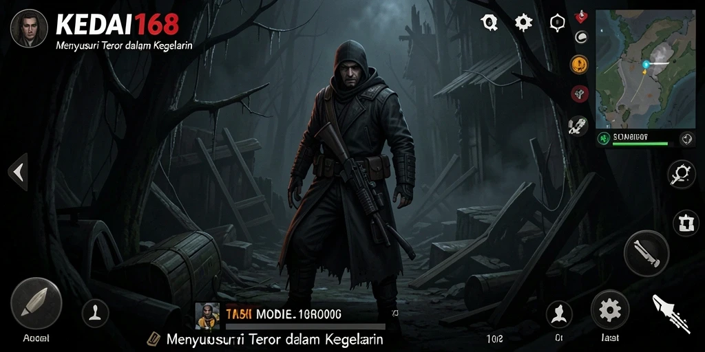Gameplay KEDAI168 yang menegangkan dan mencekam saat menjelajahi lokasi angker.