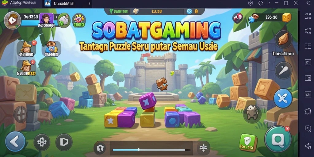Tampilan main SOBATGAMING dengan tantangan puzzle yang mengasah otak.