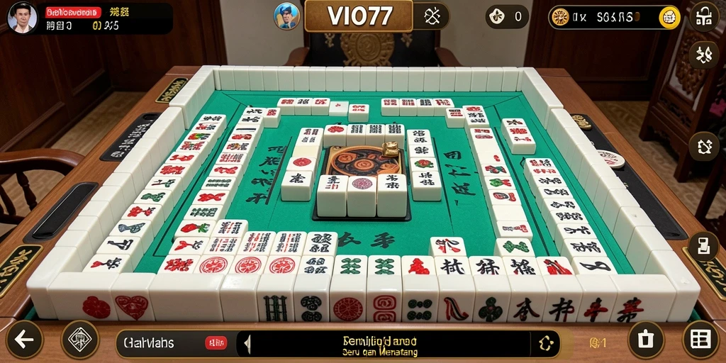 Tampilan gameplay seru dari VIO77 dengan desain Mahjong menawan.