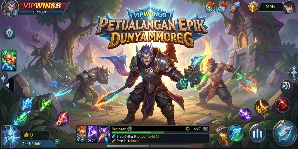 Gameplay intens di dunia epik VIPWIN88 dengan pemandangan menakjubkan.