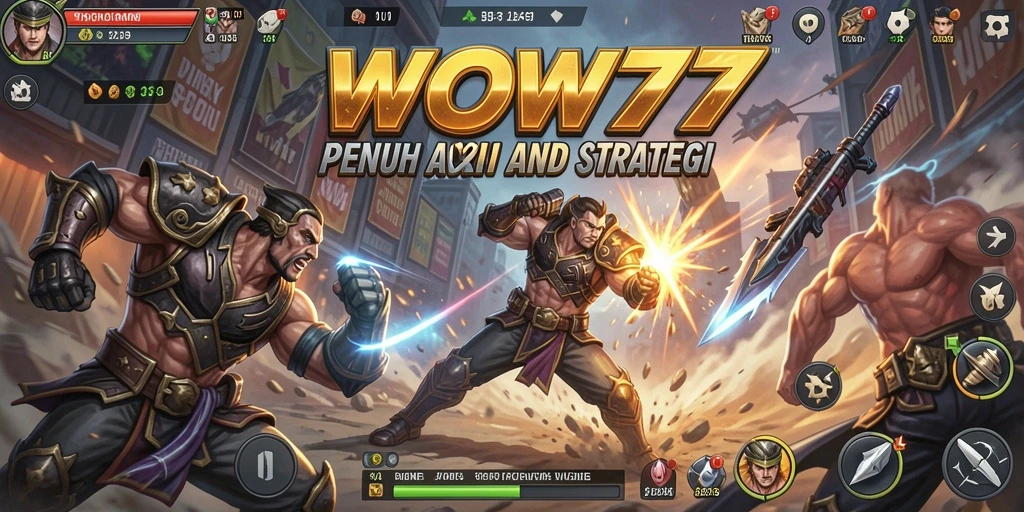 Tampilan aksi seru dari gameplay Fighting WOW77.